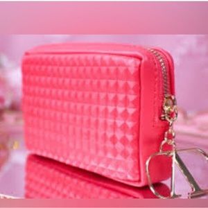 Brand new VALENTINO textured studded pouch/ cosmetic purse